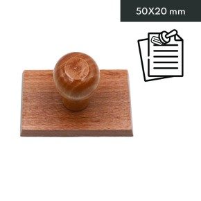 Tampon bois personnalisé - 50X20mm