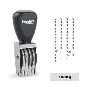 Tampon numéroteur Trodat 1534 encrage séparé - 4 bandes - 3x14mm