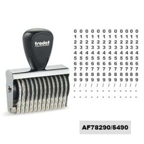 Tampon numéroteur Trodat 15312 encrage séparé - 12 bandes - 3x44mm