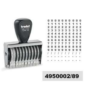 Tampon numéroteur Trodat 15410 encrage séparé - 10 bandes - 4x41mm