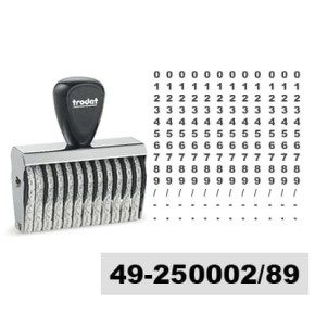 Tampon numéroteur Trodat 15512 encrage séparé - 12 bandes - 5x60mm