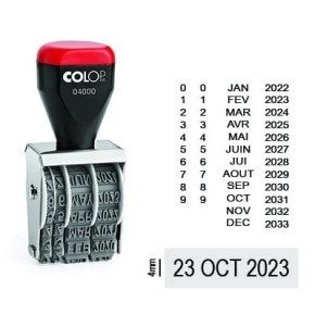Tampon dateur Colop 04000 encrage séparé - 4mm
