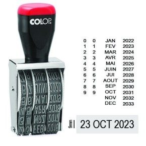 Tampon dateur Colop 09000 encrage séparé - 9mm