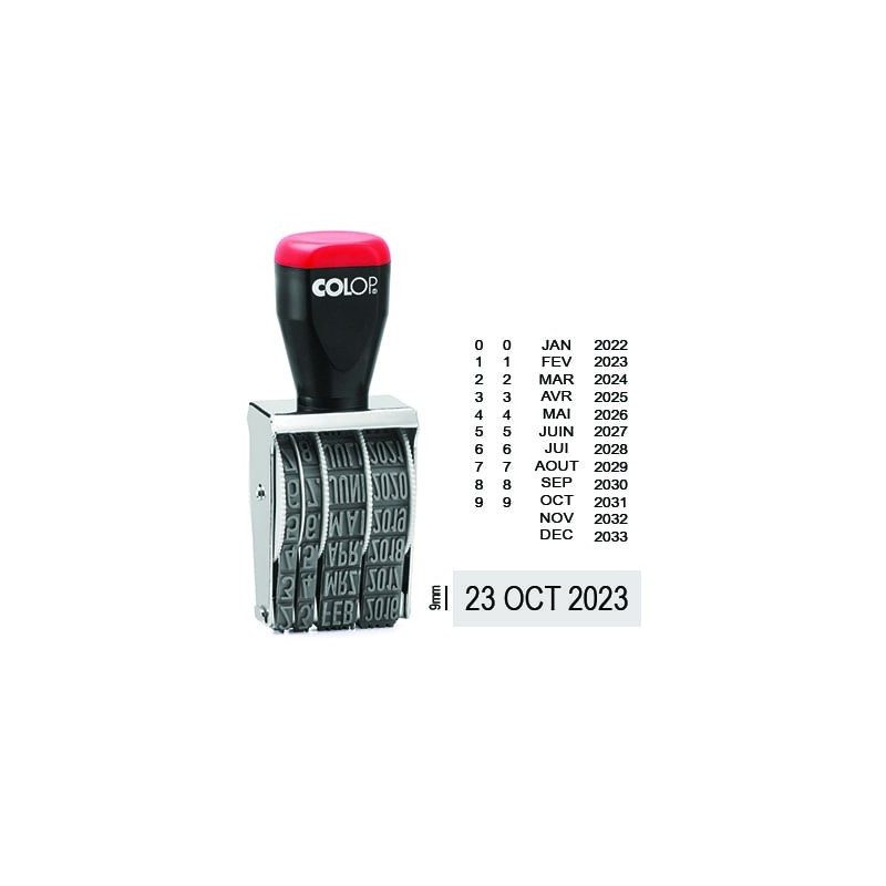 Tampon dateur Colop 09000 encrage séparé - 9mm