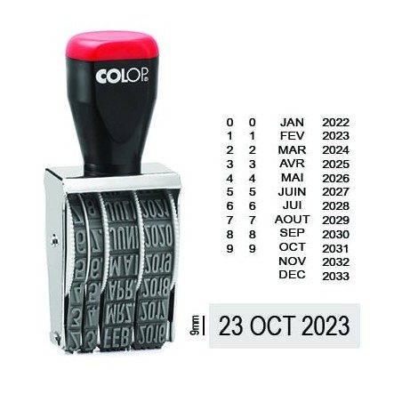 Tampon dateur Colop 09000 encrage séparé - 9mm