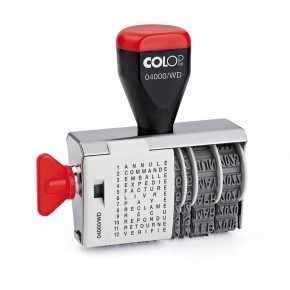 Tampon dateur et formules Colop 04000WD encrage séparé - 4mm