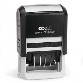 Tampon dateur Colop Printer 35 - 2+2 lignes - 50x30 mm