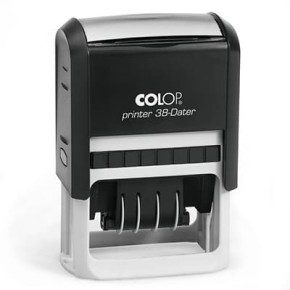 Tampon dateur Colop Printer 38 - 2+2 lignes - 56x33 mm