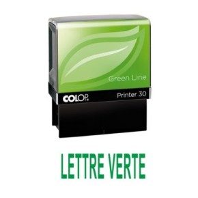 Tampon formule LETTRE VERTE - Colop Printer 30 - 47 x 18 mm