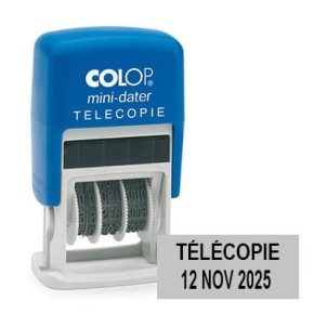Tampon mini dateur Colop S160/L3 - TELECOPIE - 4mm