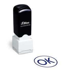 Tampon carte de fidélité Shiny HS005 OK - Bleu