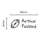 Kit tampon textile Trodat "rugby" Je marque mes p'tites affaires