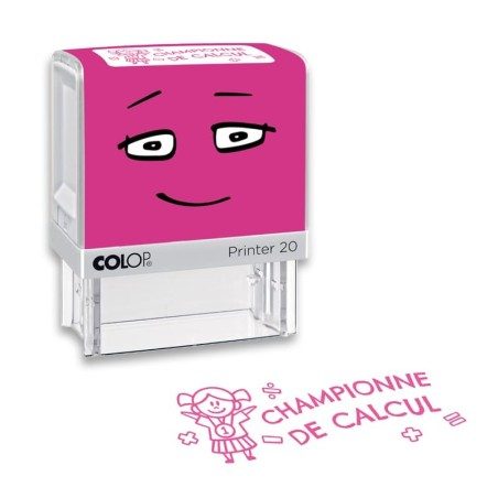 Tampon pour enseignant - Championne de calcul