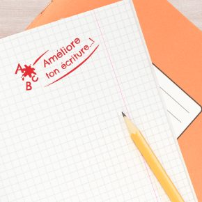 Tampon pour enseignant avec texte Améliore ton écriture
