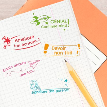 Kit de 5 tampons de motivation Colop pour enseignant n°1 Kit de 5 tampons de motivation Colop pour enseignant n°1