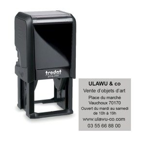Tampon Trodat Printy 4924 - 8 Lignes personnalisables - 40X40