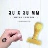Tampon tatouage en bois 30x30mm