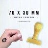 Tampon tatouage corporel en bois 70x30mm