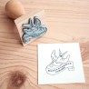 Tampon bois personnalisé - 40X40mm