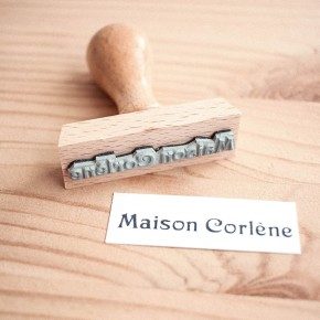 Tampon bois personnalisé - 60X20