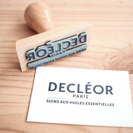 Tampon bois personnalisé - 70X30 Tampon bois personnalisé - 70X30