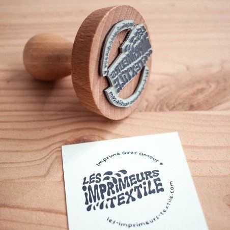 Tampon bois rond personnalisé - 60mm ø Tampon bois rond personnalisé - 60mm ø
