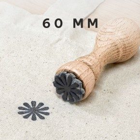Tampon bois textile - 60MM Ø