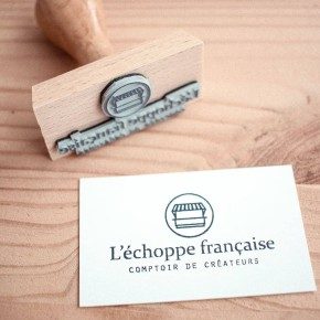 Tampon bois personnalisé - 60X30