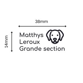 Tampon textile pour marquer les vêtements