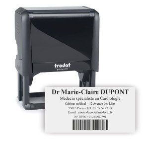 Tampon Trodat Printy 4926 médecin avec code-barres RPPS