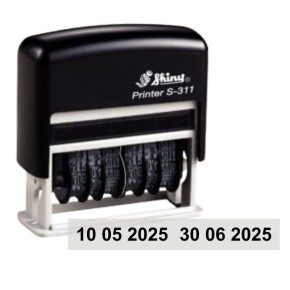 Tampon double-dateur Shiny S-311 3mm de haut