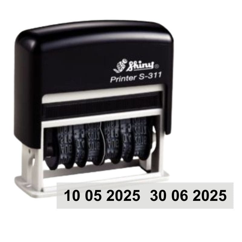 Tampon double-dateur Shiny S-311 3mm de haut