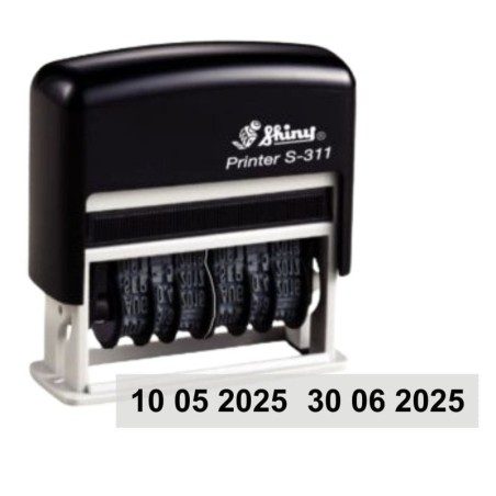 Tampon double-dateur Shiny S-311 3mm de haut