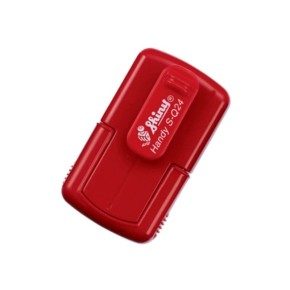 Tampon carré Shiny Handy Stamp S-Q24 - 5 lignes - 24x24mm