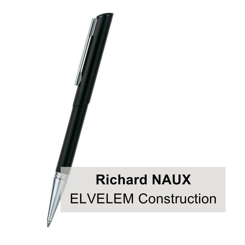 Tampon stylo Shiny 3021 DIAGONAL laqué noir mat - 2 lignes - 33x9mm