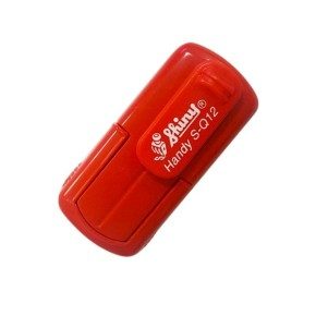 tampon carré shiny S-Q12 rouge