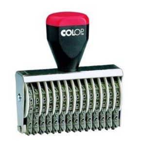 Tampon numéroteur Colop 05014 encrage séparé - 14 bandes - 5mm
