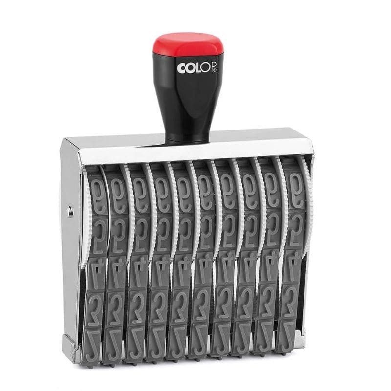 Tampon numéroteur Colop 18010 encrage séparé - 10 bandes - 18mm