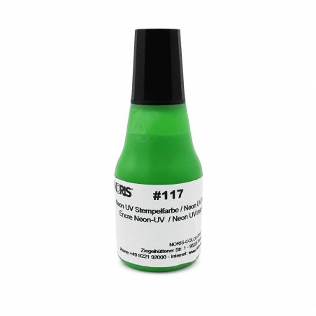 Flacon Encre à tampon - Néon UV - Noris E117 - Vert - 25 ml