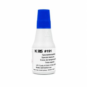 Flacon encre tampon séchage rapide - Noris E191 - Bleu - 25 ML