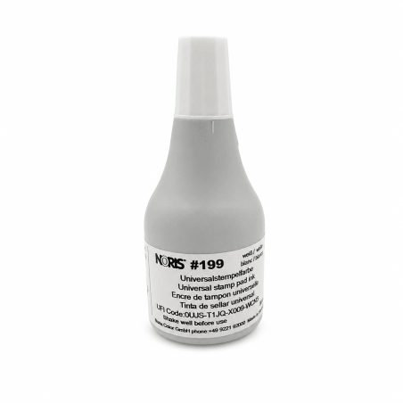 Flacon Encre à tampon - Séchage rapide - Noris E199 - Blanc - 50 ml