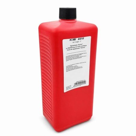 Flacon encre pour bois brut et béton - Noris E410 - Rouge - 1 litre