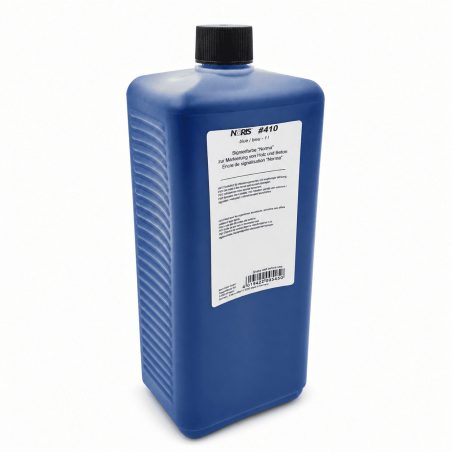 Flacon encre pour bois brut et béton - Noris E410 - Bleu - 1 litre