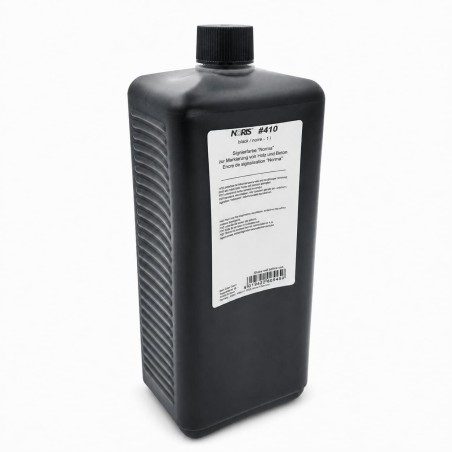 Flacon encre pour bois brut et béton - Noris E410 - Noir - 1 litre