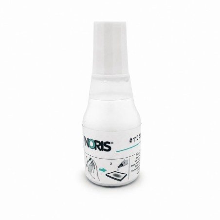 Flacon Encre à tampon - Noris E110S - Blanc - 25 ml