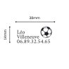 Kit tampon textile Shiny motif "ballon de foot"