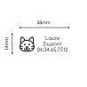 Kit tampon textile Shiny motif "chat"