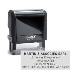 Tampon  Trodat Printy 4913 6 Lignes - 58X22 - Personnalisable