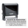 Tampon Texte Trodat 4915 6 Lignes Printy 4.0 - 70X25 - Noir