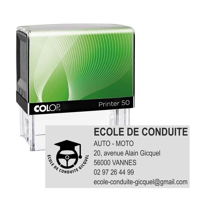 Tampon Colop Printer Green Line 50 - 6 lignes max. - 69x30 mm